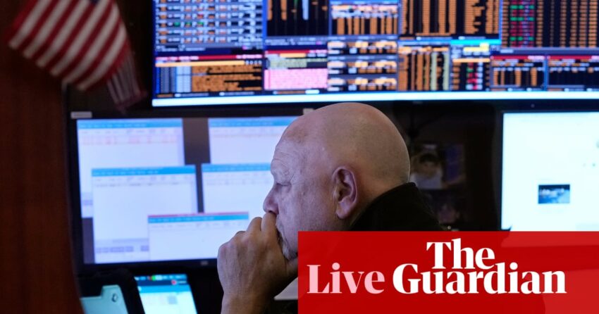 Stock markets remain volatile amid slowdown fears; Deliveroo hits profit milestone – business live | Business